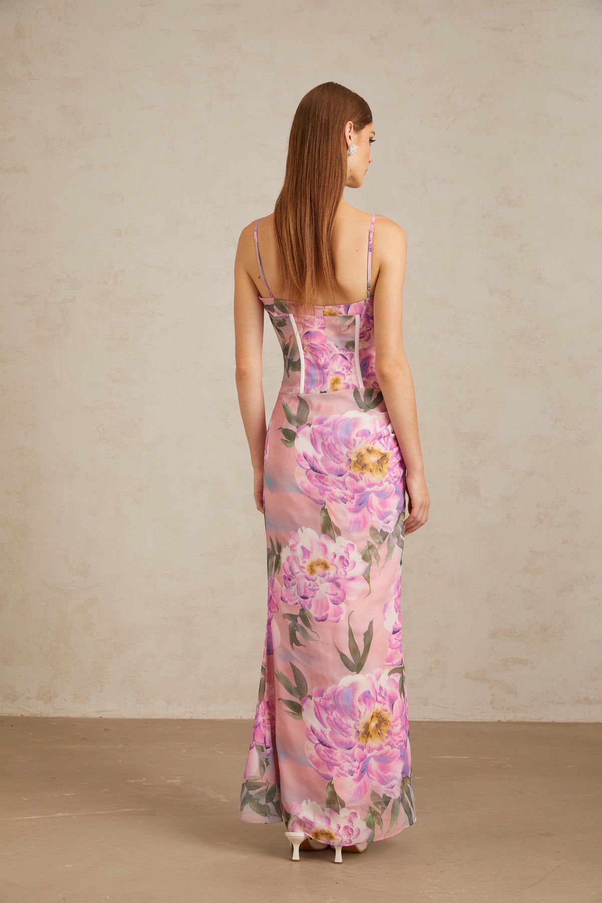 Peony Magic maxi dress