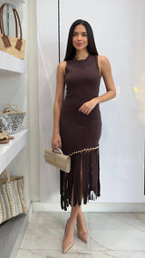 Desert Plum midi dress