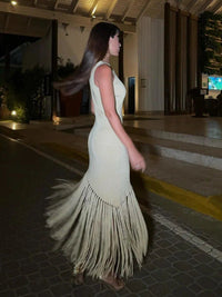 Dancing Gold midi dress