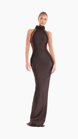 Chocolate Luxe maxi dress