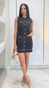 Indigo Verse mini dress