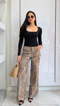 Leopard Luxe pants