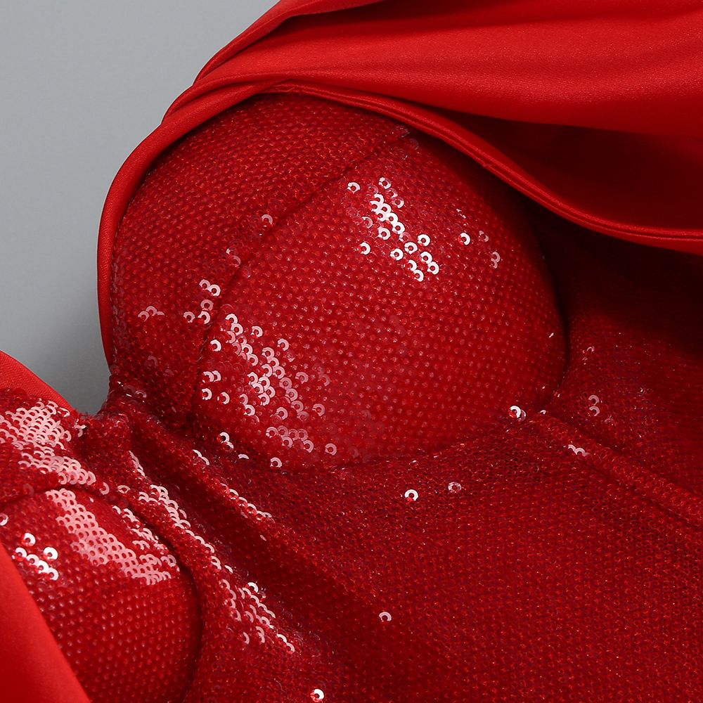 Crimson Flame Mini Dress