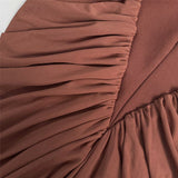 Caramel Allure Gown Maxi Dress