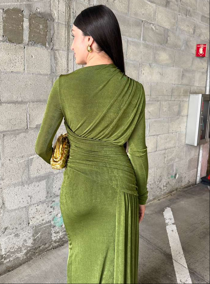 L’Atelier Couture Green Maxi Dress