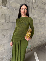 L’Atelier Couture Green Maxi Dress