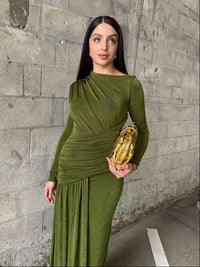 L’Atelier Couture Green Maxi Dress