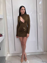 Olive Temptation Mini Dress