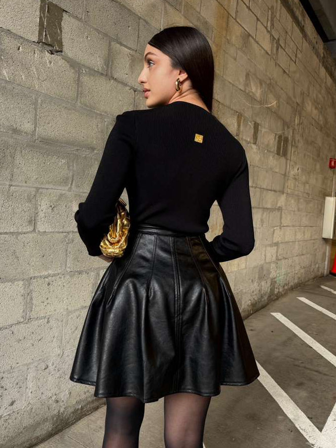 Liquid Noir Skirt