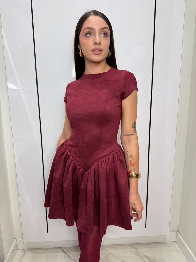 Velour Halo Mini Dress