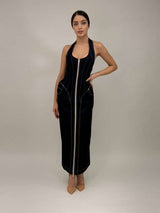 Modern Axis Denim Midi Dress