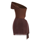 Velours Nocturne Mini Dress