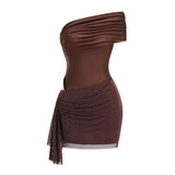 Velours Nocturne Mini Dress