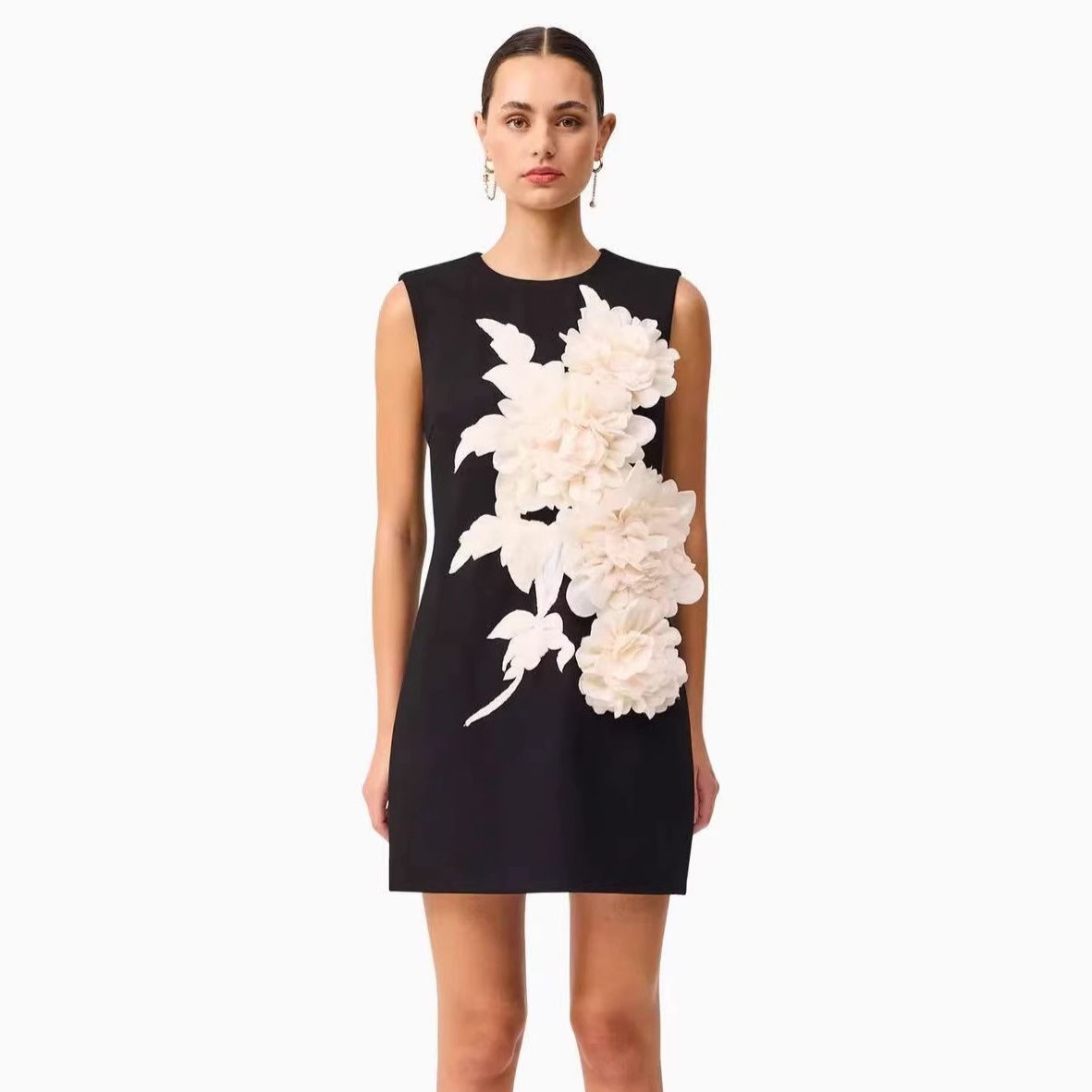 Petalia Noir Mini Dress