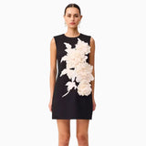 Petalia Noir Mini Dress