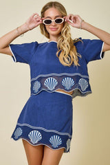 Moonlit Coast Skirt Set