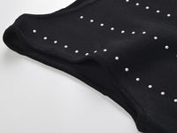 Noir Ligne Elegante Midi Dress