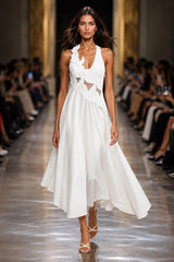 White Orchid Cutout Dress