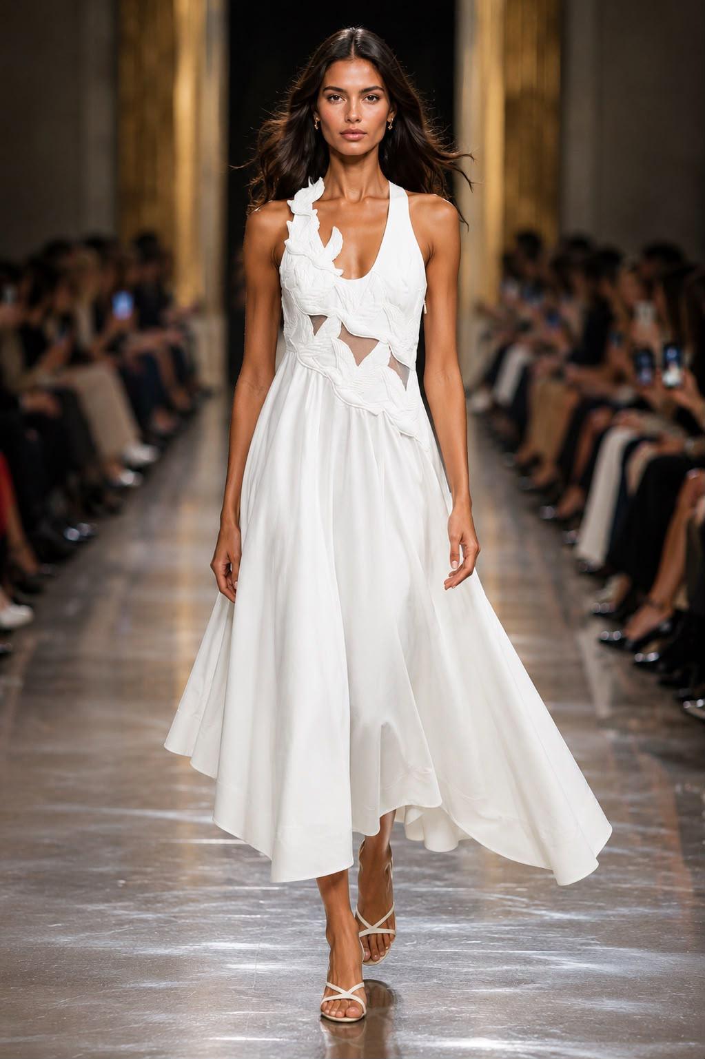 White Orchid Cutout Dress