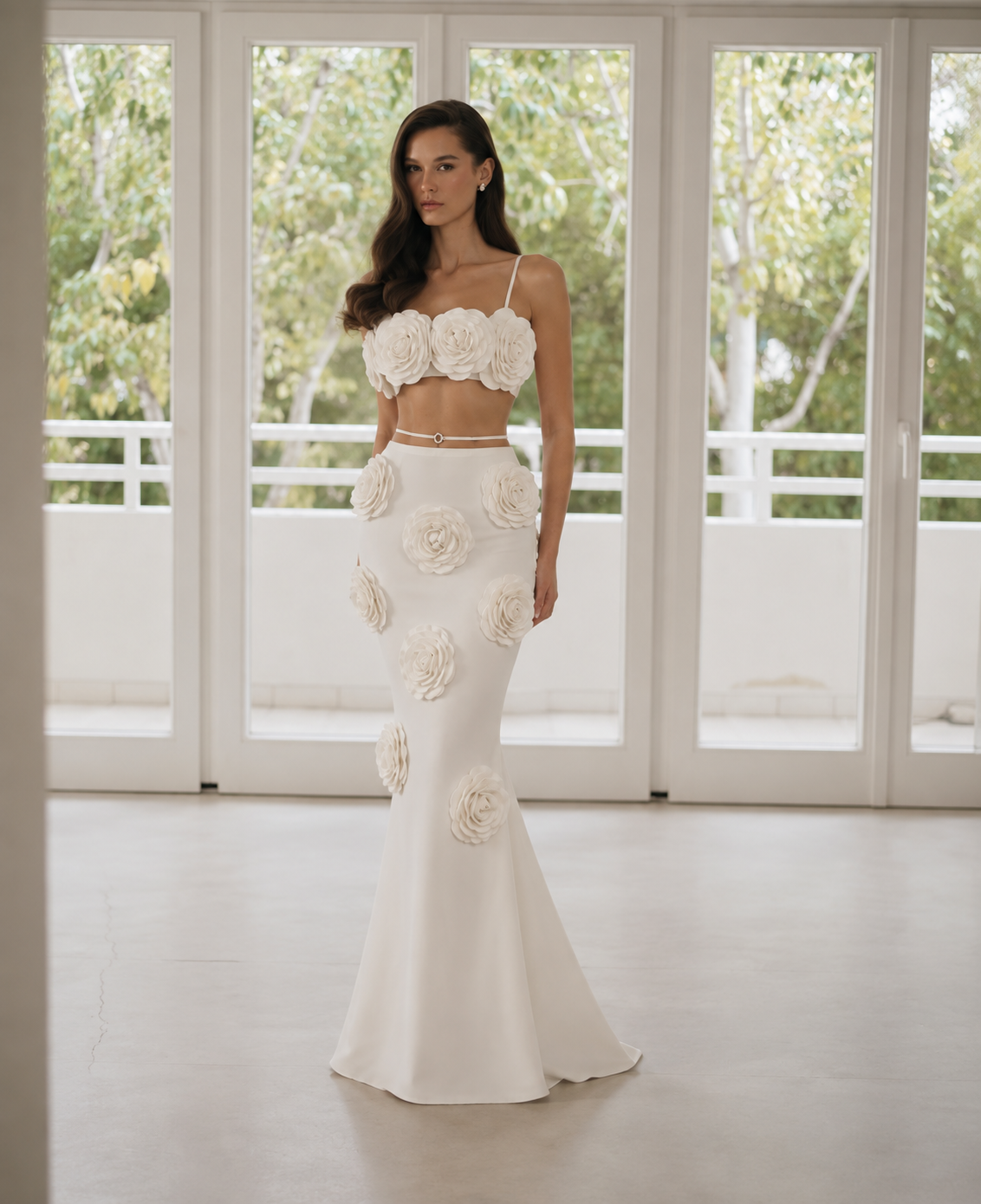 Fleur Obsidian Skirt Set